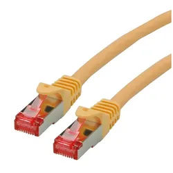 ROLINE Patchkabel Cat.6 S/FTP (PiMF) LAN-Kabel, RJ-45 Männlich (Stecker), RJ-45 Männlich (Stecker) (200.0 cm), Component Level, LSOH gelb