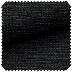 novely® Stoff SUTRUM Premium Möbelstoff - Grob Gewebter Strukturstoff mit Handwebcha, Strapazierfähig, Pflegeleicht, Meterware, 1lfm schwarz
