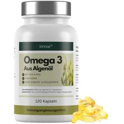 Omega 3 aus Algenöl, 120 vegane Softgelkapseln Kapseln, 120 g