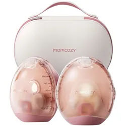 Momcozy Elektrische Doppelmilchpumpe Air1, tragbar, transparent