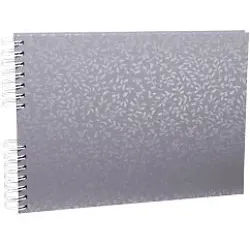 Exacompta AutentiK Fotoalbum Spirale Hardcover 32 x 22 cm Blaugrau 50 Seiten