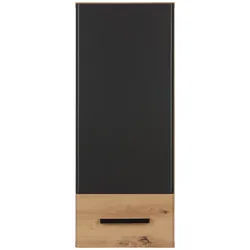 Hängeschrank in Grau/Eichefarben