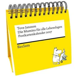 Reclam Verlag Tischkalender Die Mumins für alle Lebenslagen. Postkartenkalender 2027