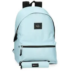 Pepe Jeans Unisex. 63292C6 Aris Rucksack mit blauem Etui (OSFA), Lässig, Polyester