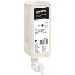KATRIN Handschaumseife Green, mit Duft, 1000 ml, Milder Handwaschschaum mit dem zarten Duft von Birkenholz, 1 Karton = 6 Patronen à 1 Liter