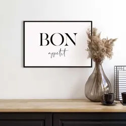 Bild mit Rahmen REINDERS "Bon Appetit", schwarz (farbe bild(er): schwarz), B:30cm H:20cm T:1,6cm, Holzwerkstoff, Bilder