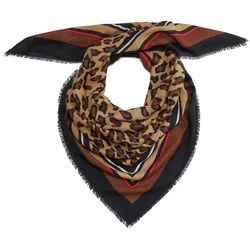 Tuch Leo-Print Peter Hahn braun