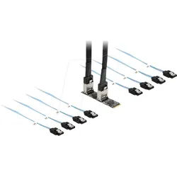 DELOCK 64211 - M.2 2280 Key B+M > 8x SATA 6 Gb/s