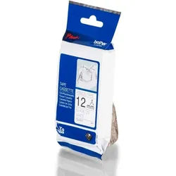 Brother Druckerband P-touch TZER231 textil white/black (4m x 12mm)