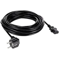 Akyga Akyga Strom Anschlusskabel [1x Schutzkontakt-Stecker - 1x Kaltgeräte-B Stromkabel, (1000.00 cm) schwarz