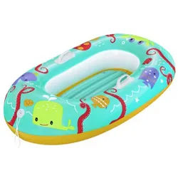 Bestway Schlauchboot für Kinder Tropical Crew Baby Boat 119 x 79 cm