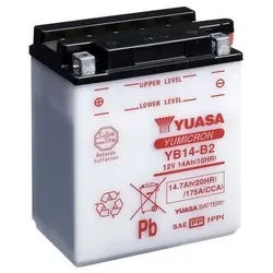 YUASA YB14-B2 Batterie ohne Säurepack