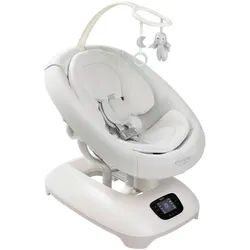 Graco Schaukelwippe , Grauweiß , Kunststoff , 53x85x71.5 cm , Bezug abnehmbar, Bezug waschbar, Wippe feststellbar, elektronische Wippfunktion, Vibration, Musik, elektronische Schaukelfunktion , Babymöbel & Kindermöbel, Babyzimmer, Babywippen & Babyschaukeln