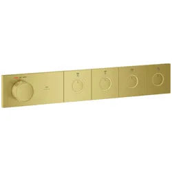 GROHE Unterputz-Thermostat Grohtherm Aqua Tiles, 106867 FMS 4 ASV cool sunrise gebürstet, 106867GN00 106867GN00