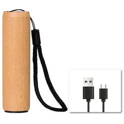 LQWELL LED Taschenlampe Mini Taschenlampe USB C Aufladbar, Taschenlampen Klein (1-St., mit 3 Lichtmodi, Aluminium Tragbare Hand Flashlight), mit Holzschale für Camping, Wandern, Notfall, Joggen, Nachtlesen