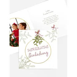 Einladungen Weihnachtskarten mit Foto selbst gestalten mit Spruch und Fotos im Onlinedesigner bei Meine-Kartenmanufaktur.de