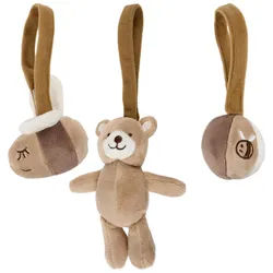 Patinio Greifling , Braun , Textil , 3-teilig , EN 71 , Spielzeug, Babyspielzeug, Greiflinge & Rasseln