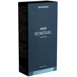 Boners Enthaarungscreme Hair Removal Powder, Packung mit 70g, 1 St., Enthaarungspulver für Männer, schnelle und einfache Anwendung, geeignet für alle Körperteile weiß