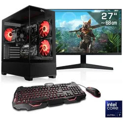 CSL AeroVision V24451 Gaming-PC-Komplettsystem (27", Intel® Core Ultra 7 265, Intel Core Ultra 7, 32 GB RAM, 1000 GB SSD) schwarz