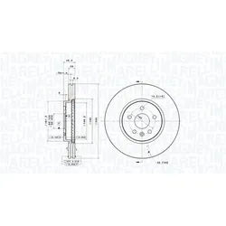MAGNETI MARELLI Bremsscheiben innenbelüftet Ø300mm vorne rechts links für Opel Mokka / X Chevrolet Trax 360406127601
