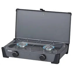 Enders® Gaskocher Bondy 2, (Set, inkl. 80 cm Gasschlauch), für Gasflasche oder Schraubkartusche grau