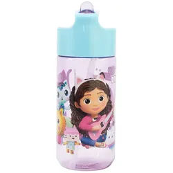 Dreamworks Gabby’s Dollhouse Trinkflasche Gabbys Dollhouse Kinder Mädchen Wasserflasche, Flasche 410 ml bunt