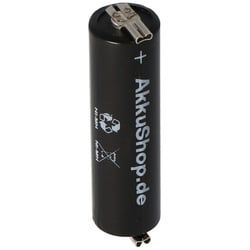 AccuCell NiMH Akku X1600 AA auch passend für Wella Contura HS40, HS61 ca. 50,5x14,5mm, vor der Bestellung die Abmessungen des Akkus prüfen !