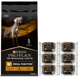 PURINA Veterinary PVD NF Renal Function 12kg + PURINA Veterinary 6x195g