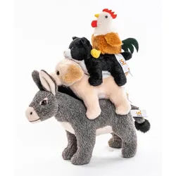 Uni-Toys Kuscheltier Bremer Stadtmusikanten - 32 cm - Märchen, Plüsch-Figur - Plüschtier, zu 100 % recyceltes Füllmaterial