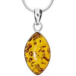 OSTSEE-SCHMUCK Kette mit Anhänger Ostsee-Schmuck Kette mit Anhänger Macy Kette mit Anhänger Macy (2-tlg) silberfarben 42 cm
