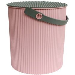 Eimer mit Deckel Omnioutil Hachiman rosa, 33.8x33x31.2 cm