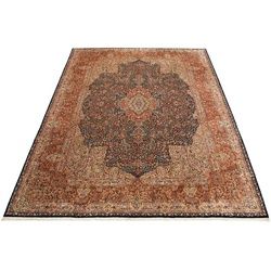 morgenland Orientteppich »Perser - Royal - 400 x 302 cm - braun«, rechteckig, Wohnzimmer, Handgeknüpft, Einzelstück mit Zertifikat morgenland Braun B/L: 302 cm x 400 cm