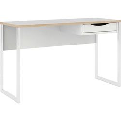 Mid.you Schreibtisch , Weiß , Holzwerkstoff , 1 Schubladen , rechteckig , Kufe , 48.4x76.8x130 cm , Büromöbel, Schreibtische, Schreibtische