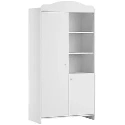 SCHRANK 2 Türen Megeve Weiß