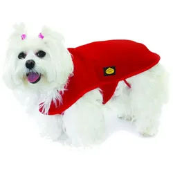 Fashion Dog Hundemantel Fleece-Hundemantel, Rot, 55 cm rot 55 cm