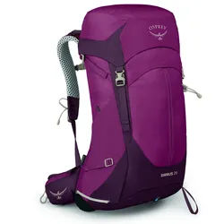 Osprey Damen Sirrus 26 Wanderrucksack (Volumen 26 Liter / Gewicht 1,2kg) Elderberry Purple/Chiru Tan