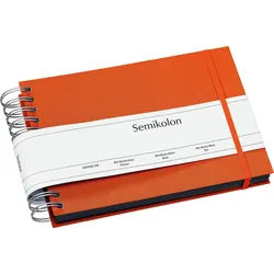 Uni Mini Mucho Fotoalbum orangefarben mit schwarzen Karten