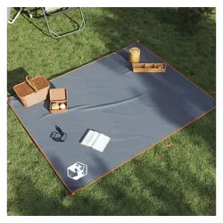 Picknickdecke, vidaXL, Picknickdecke mit Heringen Grau und Orange 205x155 cm