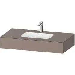 Duravit Qatego Einbauwaschtisch mit Konsole Basalt Matt 1000x550x170 mm - QA4691043430000 QA4691043430000