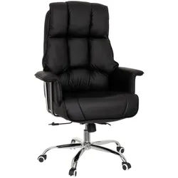 Mid.you Chefsessel , Schwarz , Textil , Drehkreuz , 75x130x64 cm , Wippmechanik mit Härtegradeinstellung , Büromöbel, Bürostühle, Chefsessel