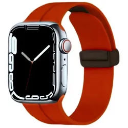 mutural Smartwatch-Armband Silikonarmband kompatibel mit Apple Watch – 38–49 mm rot