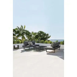 Jati & Kebon Set Loungesystem Rao II mit Sunbrella Kissensatz - Das Set besteht aus: 2 x Multifunktionsliege Rao, 2 x Rao 1-Sitzer, 2 x Rao K...