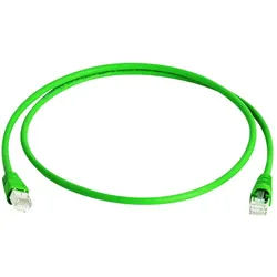 Telegärtner Telegärtner 100008029 RJ45 Patchkabel CAT 6a S/FTP 0.25 m Grün Flammwi Netzkabel, (25.00 cm) grün