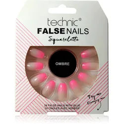 Technic Cosmetics False Nails Squareletto künstliche Fingernägel Ombre 24 St.