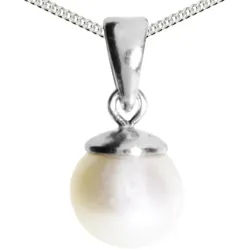 OSTSEE-SCHMUCK Kette mit Anhänger Ostsee-Schmuck Kette mit Anhänger Ingrid 6 (2-tlg) silberfarben 50 cm