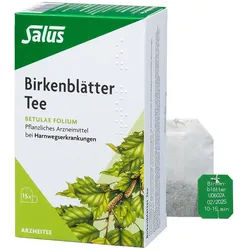 BIRKENBLÄTTER Arzneitee Betulae folium Bio Salus 15 St