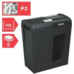 Rexel Aktenvernichter »Secure S5« P-2 schwarz, 16.4x35.5x28.8 cm