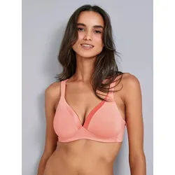 Le soutien-gorge sans armatures Naturana orange