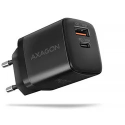AXAGON ACU-PQ20 wall charger QC3.0/AFC/FCP+ PD type-C 20 W - schwarz - USB Typ C