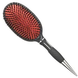 Kent. Salon Ovale orangerote Gummikissenbürste KS01